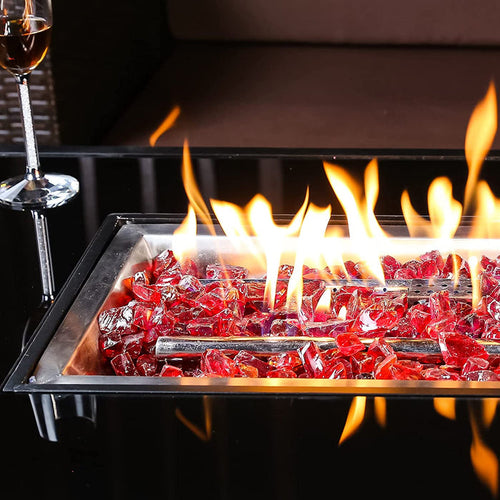 1/2‘’ Red Fire Glass for Gas Fireplace and Fire Pits