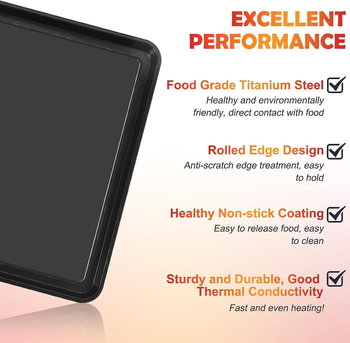 13" × 13" Nonstick Baking Tray Sheet Pan for Ninja Foodi SP100, SP101, SP1001C, SP201 8-in-1 Air Fry Ovens