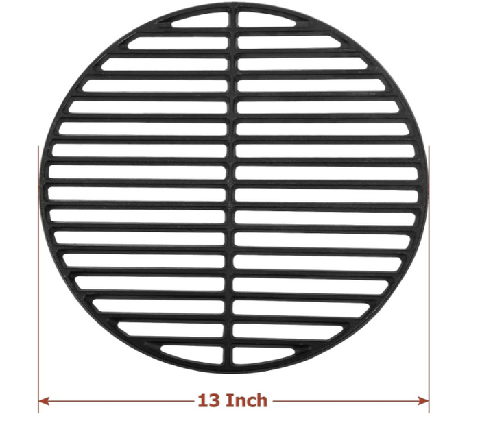 Cast Iron Cooking Grate Grids for Small and Minimax Big Green Egg, Round Grill Grates - 13 Inch