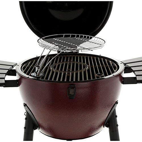 Char-Griller 16620 13.5 Inch SS 304 Round Cooking Grate with Swivel Shaft