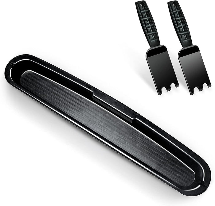 14.5" Drip Tray Pan Grease Catcher for George Foreman Grills, Kit with Spatula Scrapers