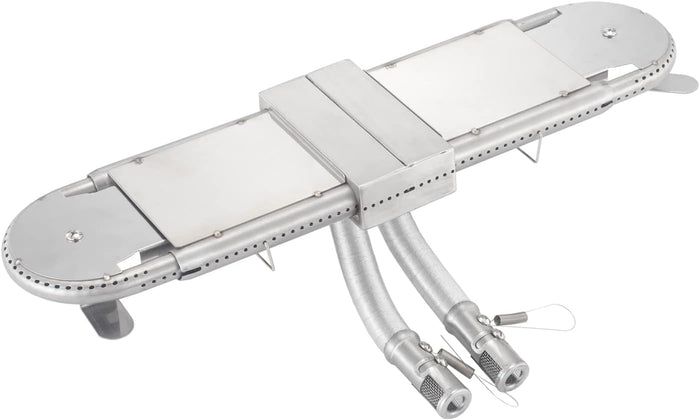 15 - 22'' Adjustable BBQ Grill Oblong Tube Bar Burner Assembly for Grill-Rite BP26040 Gas Grills