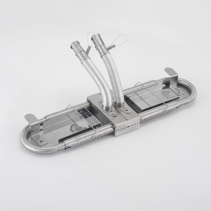 15 - 22'' Adjustable BBQ Grill Oblong Tube Bar Burner Assembly for Huntington 30030HNT, 30040HNT Gas Grills