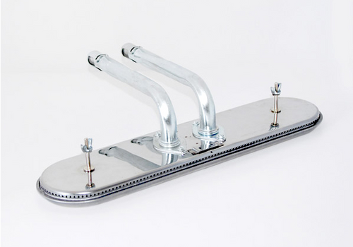 15 1/4" X 4" OBSPH34 Dual Feed Oval Burner/Venturi Combo for Phoenix Grills
