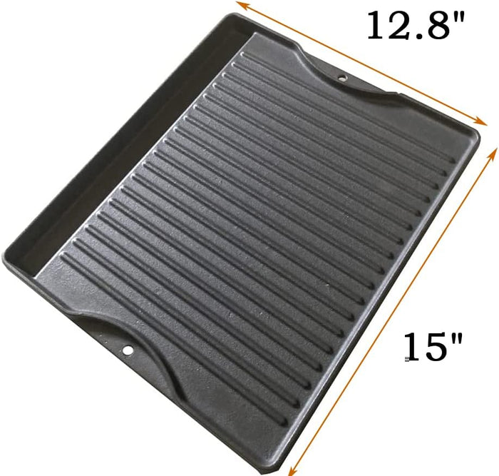 15" X 12.8" Cast Iron Griddle for Sterling 1000 and 4000 Series Gas Grills, for Burger Making