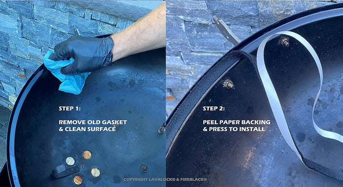 15ft Long 1/2'' Wide x 1/8''Thick BBQ Smoker Gasket Self Stick, Outdoor Grill Accessories