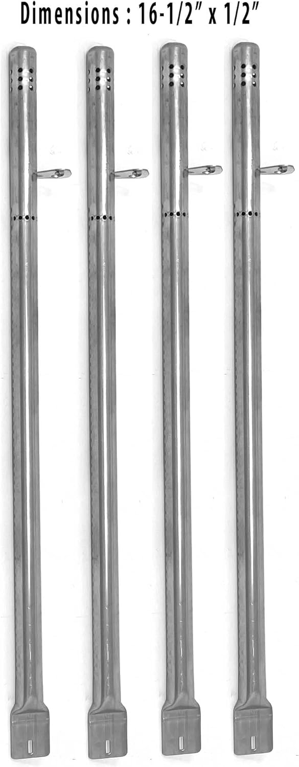 16-1/2" Stainless Steel Burner for Fire King BG2824BP-L Gas Grill, 4PK Replacement Parts