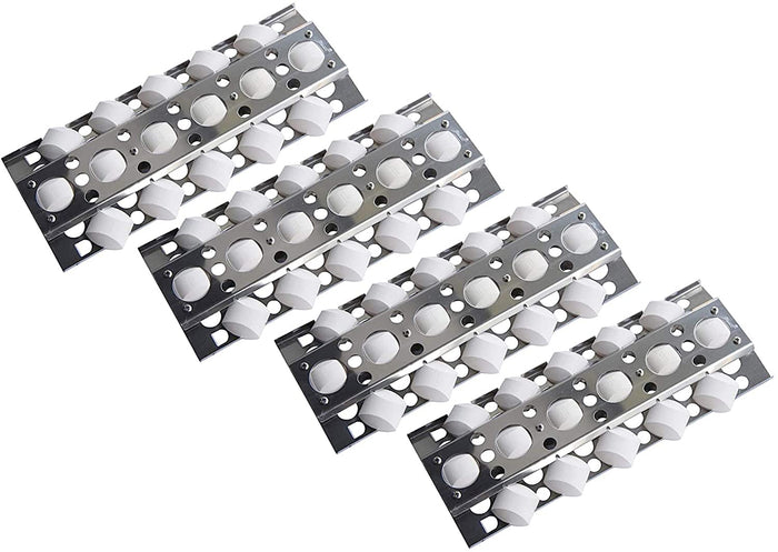 16-1/2" x 6-1/2" 4 Pcs Grill Briquette Tray Heat Plates Kit for Barbeques Galore Turbo Gas Grills