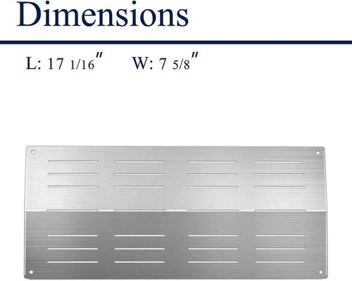 17 1/16" 3Pc Heat Plates Kit for Grand Cafe 1000, 2000, 3000, GC-1000, GC-2000, GC-3000 Grills