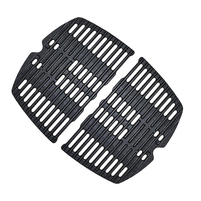 Weber 7644 Matte Cast Iron 17" Grill Cooking Grates Replacement 2 Pack