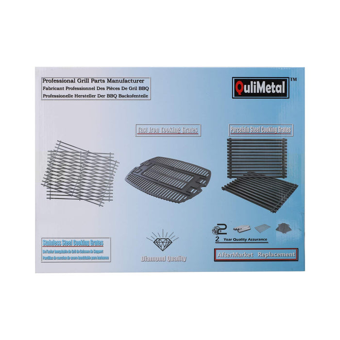 Weber 7644 Matte Cast Iron 17" Grill Cooking Grates Package 2 Pack