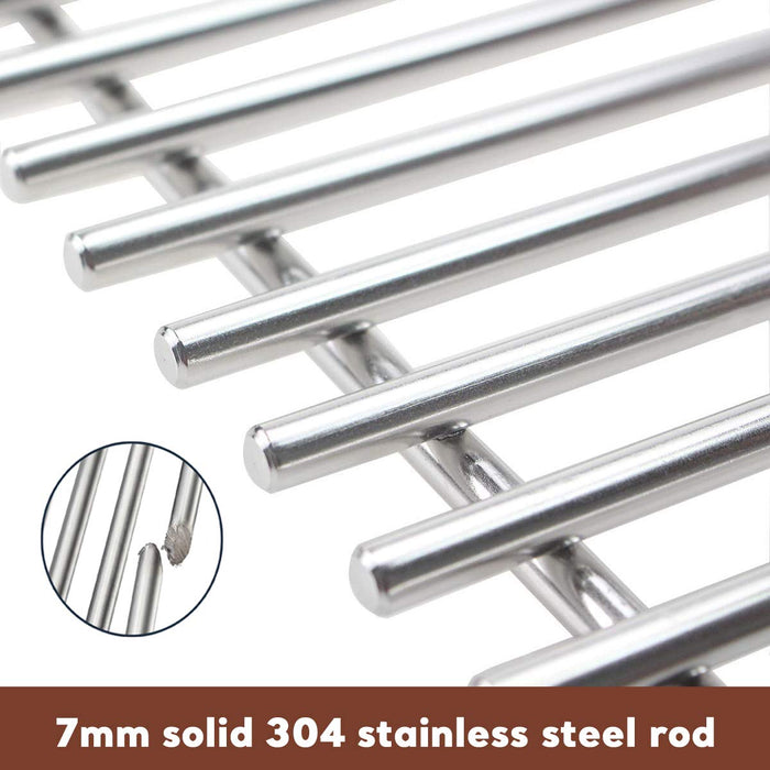 Weber 7639 Grill Cooking Grates 7MM Solid Rod 304 Stainless Steel Part