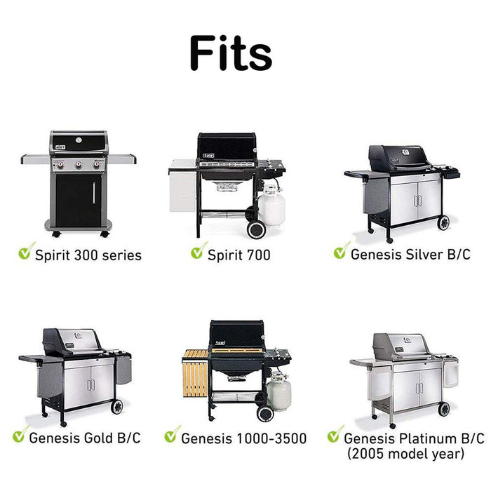 17.4'' Grill Grates for Spirit Side Knobs 300 Series, Weber 700 Grill Models
