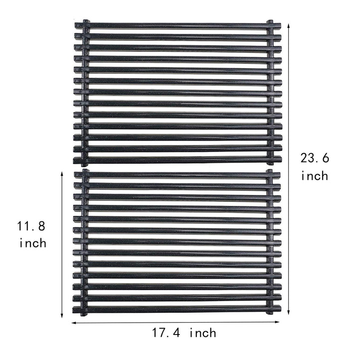 17.4'' Grill Grates for Spirit Side Knobs 300 Series, Weber 700 Grill Models