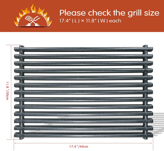 17.4'' Grill Grates for Kmart Grill Models 640-82960828-6, 640-82960811-6