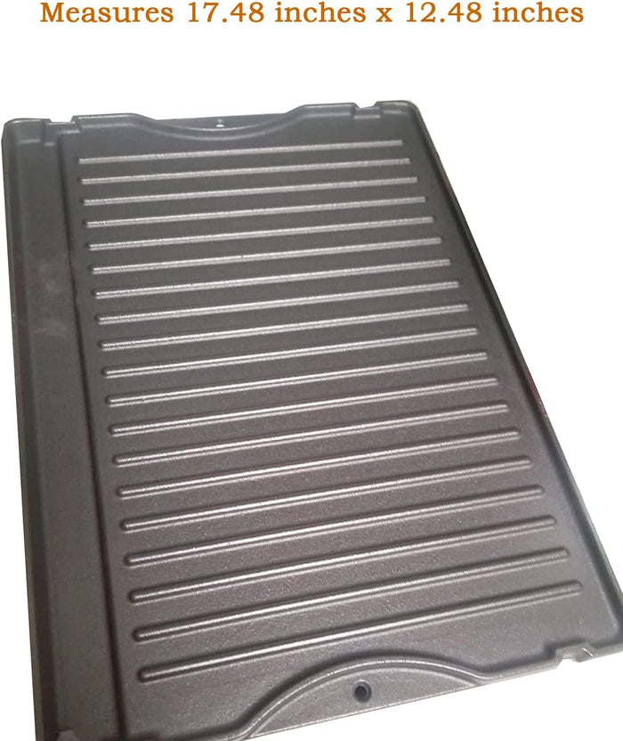 17.48" X 12.48" Cast Iron Griddle for Broil-Mate 7020, 7123 Series Grills, for Burger Making