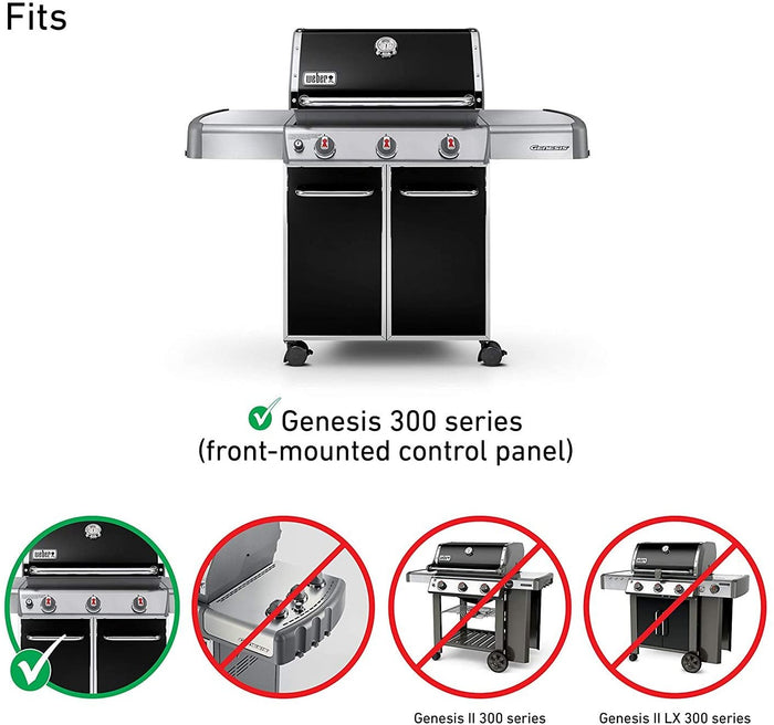 17.5'' Flavorizer Bars for Weber Front Knobs Genesis 300 Series 3 Burner Grills,for Genesis E310 E320 E330 S310 S320 S330 Grills