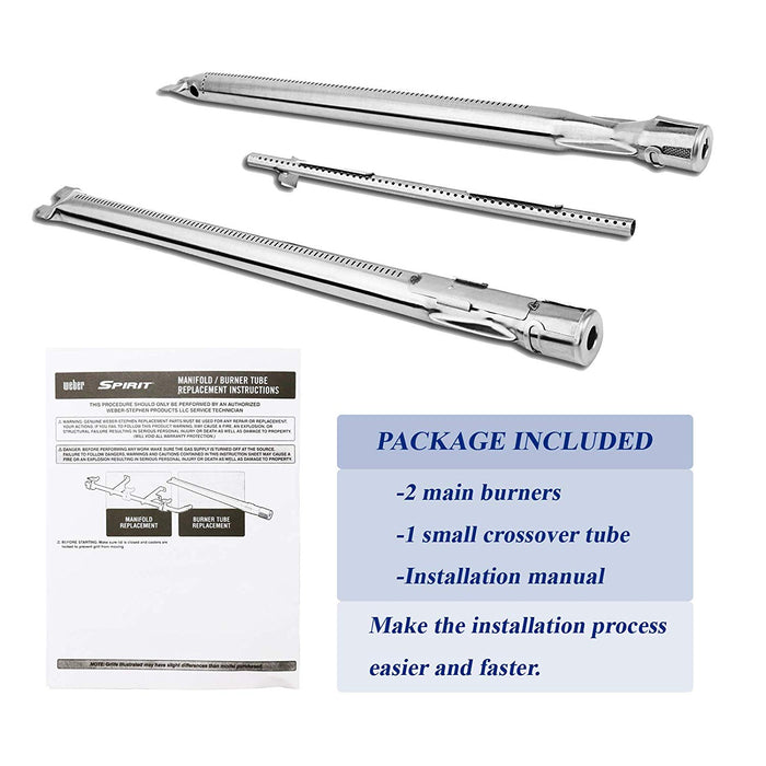 Weber 69785 Grill Burner Tube 18" Stainless Steel Replacement Parts