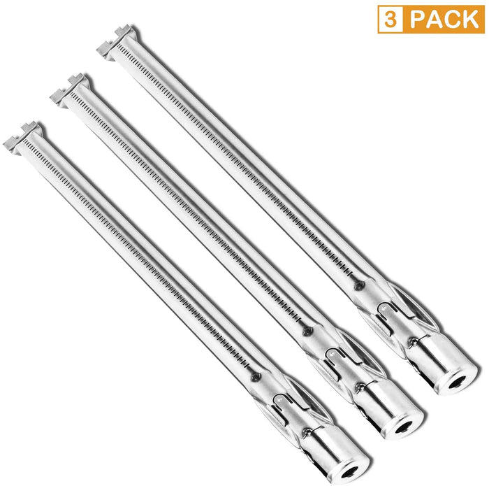 Weber 19.5 Inch 62752 Burner Tube Kit 304 Stainless Steel Replacement for Weber Genesis 310 E310 E320 EP310, 300 Pronpane (LP) with Front Control Knob