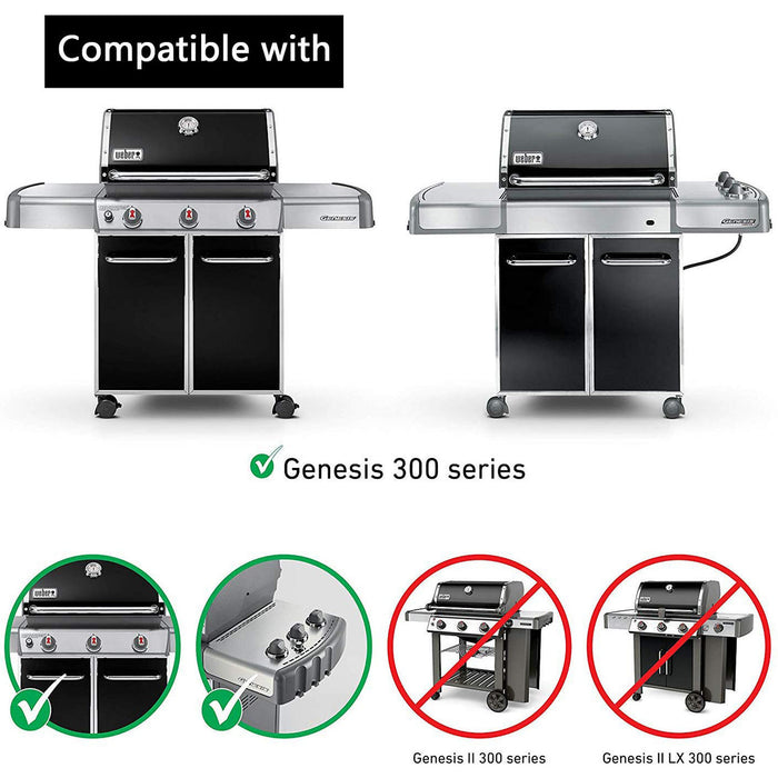 Weber 7524 Cast Iron 19.5" Grill Cooking Grates Compatibility 2 Pack