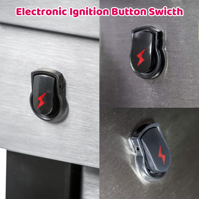 2 Outlet Ignition Kit for Char-Broil, Switch Spark Generator Push Button Kit, Gas Grill Parts
