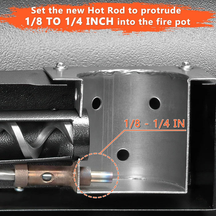 2 Pack Pit Boss Hot Rod Heating Element Ignitor Kit Wood Pellet BBQ Grill Replacement Parts