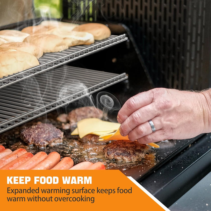 2 Pack Warming Rack for Masterbuilt Gravity Series 800 Digital Charcoal Grill and Smoker,