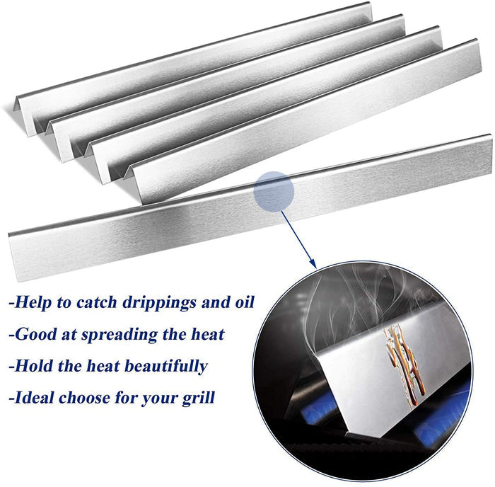 21 1/2'' Stainless Steel Flavor Bars Replacement Parts for Weber Genesis Silver A Gas Grills