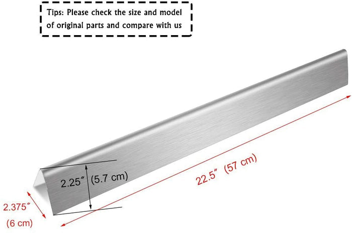 22.5" Flavorizer Bars replacement parts for Weber Genesis Series, Genesis Silver B & C, Gold B & C, Platinum B/C