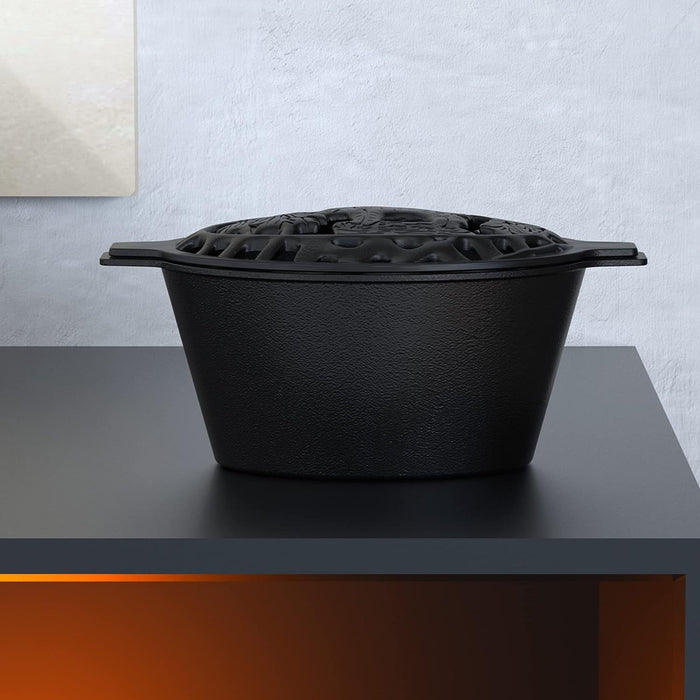 2.3 Quart Capacity Cast Iron Lattice Top Rust Resistant Woodstove Steamer Fireplace Stove Humidifiers