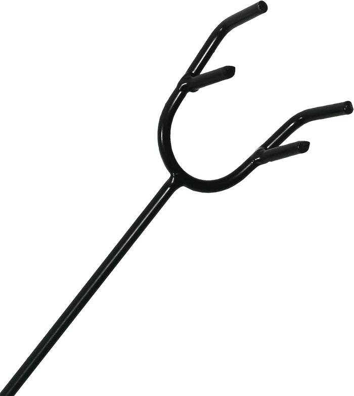 26-Inch Steel Fireplace Fire Pit Poker Stick with Wood Handle for Indoor or Outdoor Use