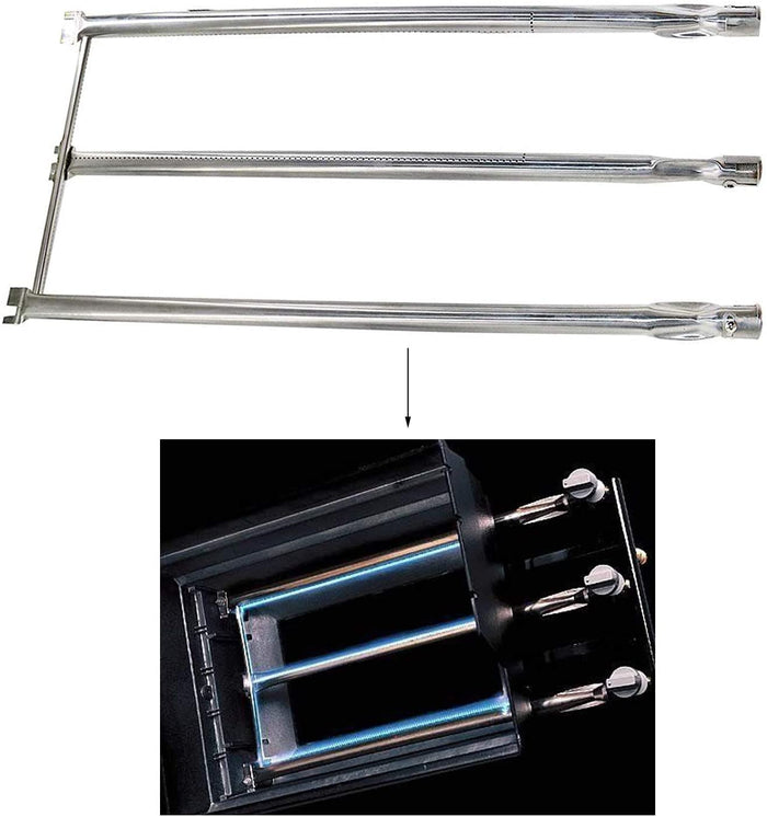 28 1/8" Grill Burner 7508 for Side Knobs Weber Genesis Gold B, Gold C Grills