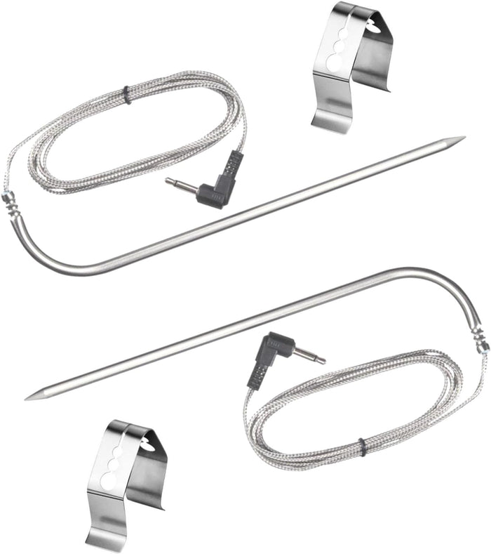 2Pcs Meat Probe Thermometer for Flame Boss 100, 200 and 300 Series Wood Pellet Grill and Smokers