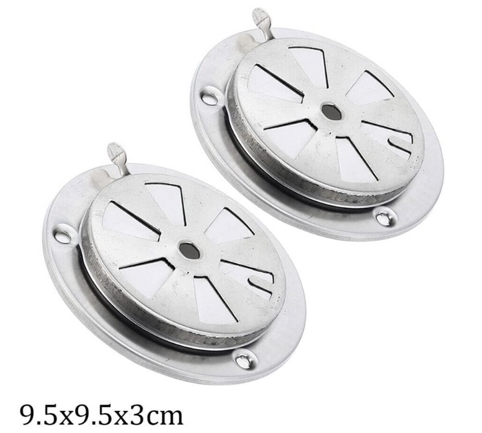 2PCS Replacement Parts -BBQ Grill Smoker Exhaust Vent Stove Air Vent Damper
