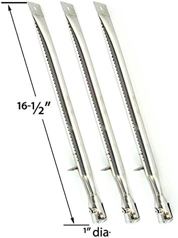 3 Pack Stainless Steel Burner for IGS IGS-2504 Gas Grill, BBQ Replacement Parts