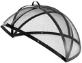 30 Inch Fire Pit Spark Screen Round Mesh Guard, Hinged to Open and Close for Easy Access