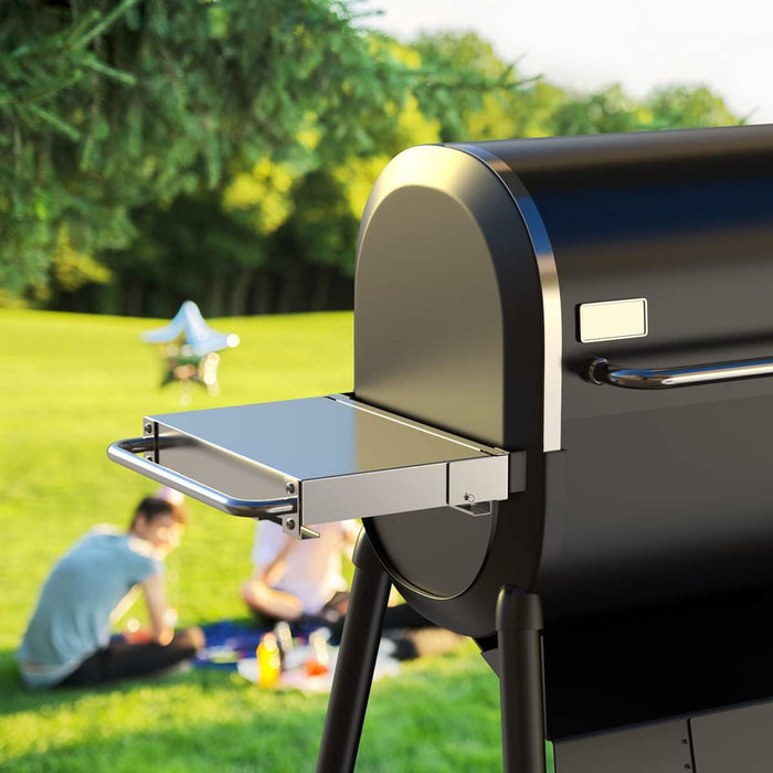 304 Stainless Steel 7001 Grill Folding Front Shelf for Weber SmokeFire EX6 Pellet Grills