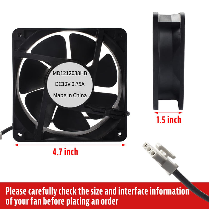 3800RPM Turbo Control Fan fits for Char-Griller Gravity Fed 980 Charcoal Grill