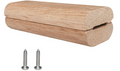 4" Handle Wood Block Replacement for Medium/Small Big Green Egg Accessories with Screws