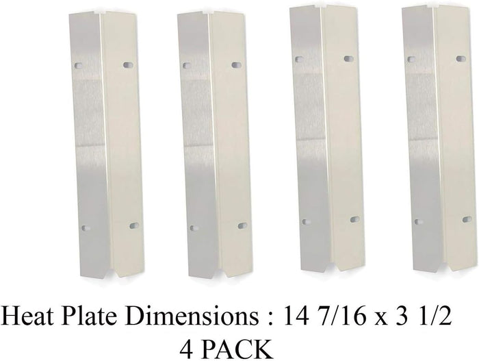 4Pcs Grill Heat Tent Plates fits Tera Gear 21127989, 314168, Brooklyn GSC2517 Gas Grills