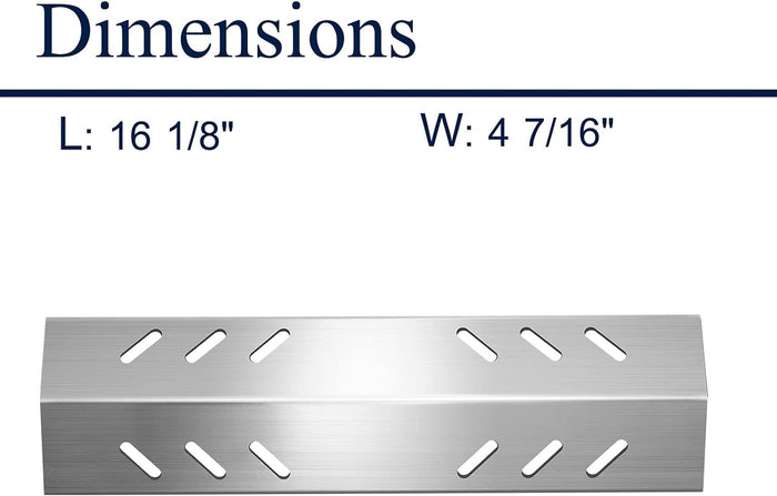 4Pcs Heat Tent Plates Kit fits for Omaha Grill BQ06043-1 Gas Grills