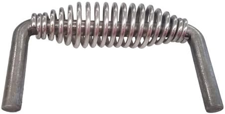 5-3/8" Stainless Spring Handle with 1/2" Steel Rod (6" Wide, 3.5" Tall) for Smoker Grills