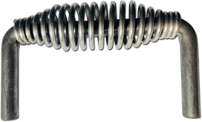 5-3/8" Stainless Spring Handle with 1/2" Steel Rod (6" Wide, 3.5" Tall) for Smoker Grills