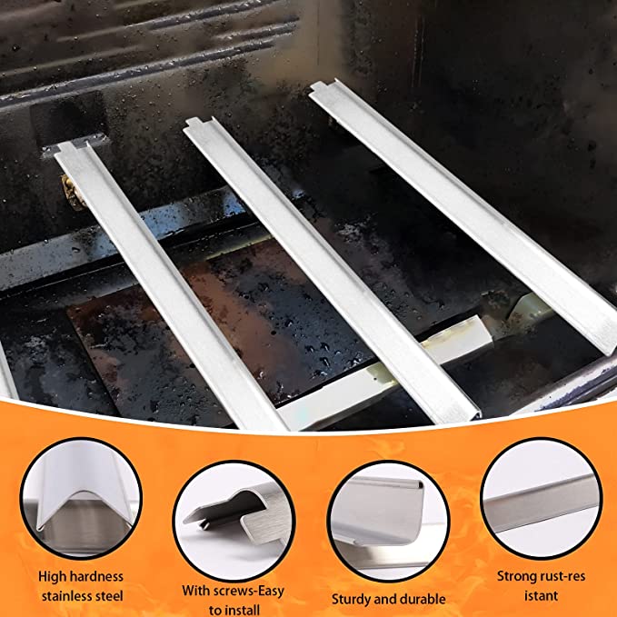 Heat Plates for Char-broil Performance 463465022, 463448021, 463468421, 463450022, 463451022, 463455021 5 Burner Gas Grills