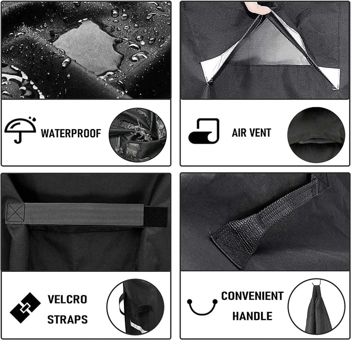 58'' Premium Grill Cover 7130 for Weber Genesis II, Genesis 3 Burner Grills and Spirit 300 Series with Side Knobs Grills