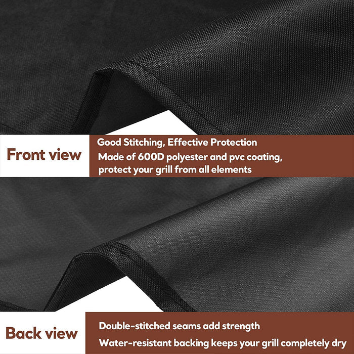 Weber 7130, 58 Inche Heavy Duty Waterproof BBQ Gas Grill Cover58'' Grill Cover 7130 for Weber Genesis 3 Burner Grills and Most 2-3 Burner Grills