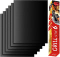 6 Pcs BBQ Grill Mat Set, Heavy Duty, Reusable, Easy to Clean and Non-Stick, 15.75 x 13 Inch