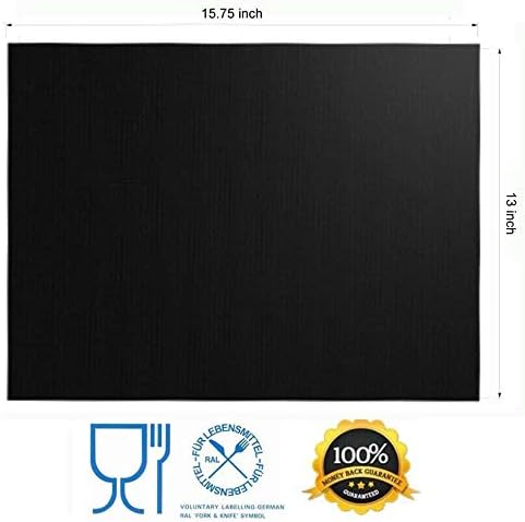 6 Pcs BBQ Grill Mat Set, Heavy Duty, Reusable, Easy to Clean and Non-Stick, 15.75 x 13 Inch
