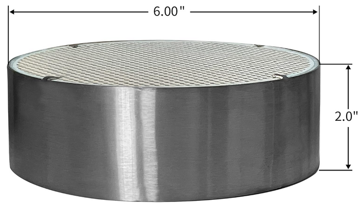 6" Round Ceramic Catalytic Combustor Replacement for Wood Stove