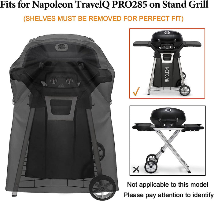 61287 Grill Cover for Napoleon TravelQ PRO285 on Stand Gas Grills, Napoleon Grill Accessories